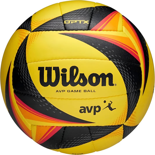 Wilson OPTX AVP Official GB Beach Volleyball – Black/Yellow
