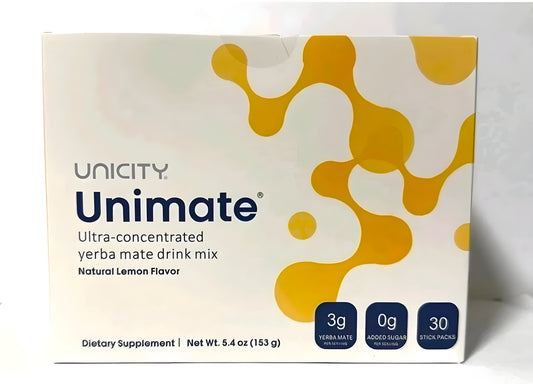 Unicity Unimate Lemon Flavor Packs - 30