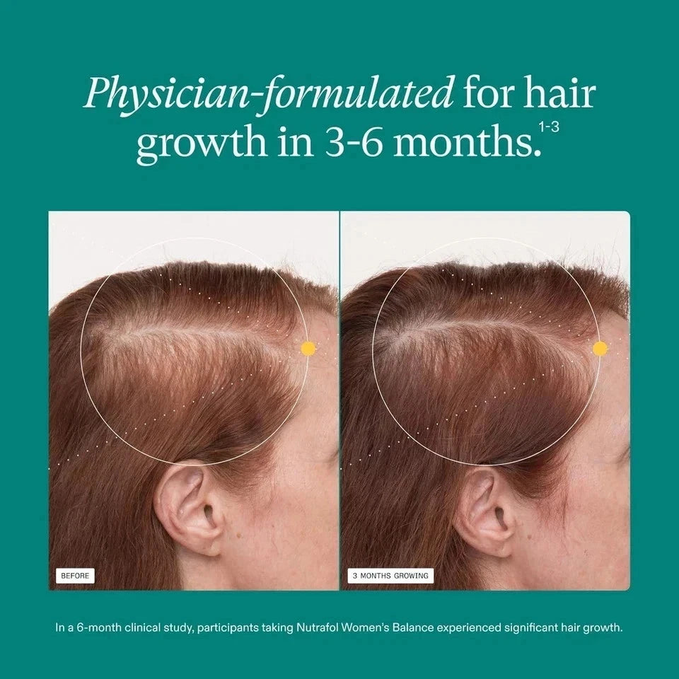 Nutrafol Women’s Balance Hair Growth Supplement – 120 Capsules