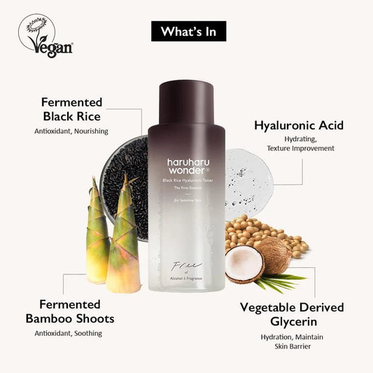 Haruharu Wonder Black Rice Hyaluronic Toner Fragrance Free – 150ml