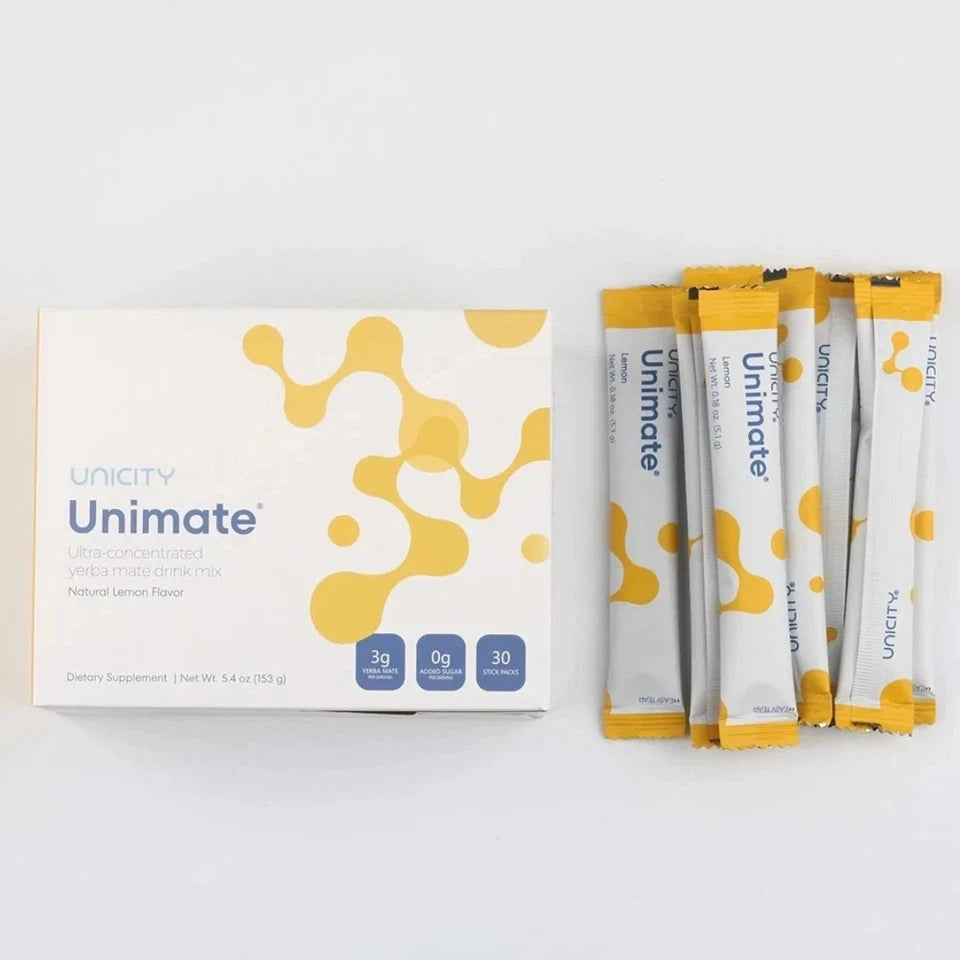 Unicity Unimate Lemon Flavor Packs - 30
